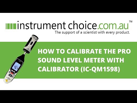 How to Calibrate the Pro Sound Level Meter With Calibrator (IC-QM1598)