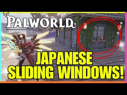 PALWORLD JAPANESE SLIDING WINDOWS TUTORIAL (some with security bars)