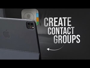 How to Create iPad Contacts Group (tutorial)