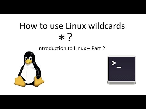 How to use linux wildcards