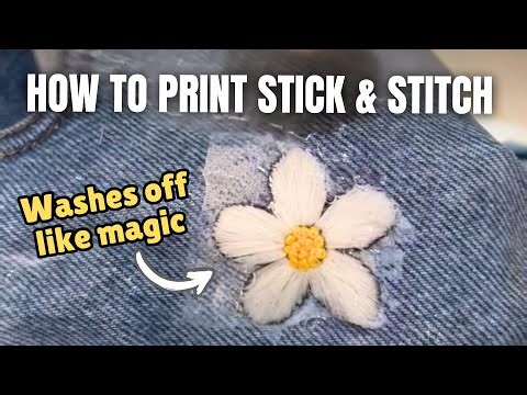How to Print on Sulky Water Soluble Stabilizer | Embroidery Stick and Stitch Tutorial