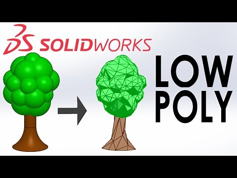 LOW POLY IN SOLIDWORKS 2020 - Decimate Mesh