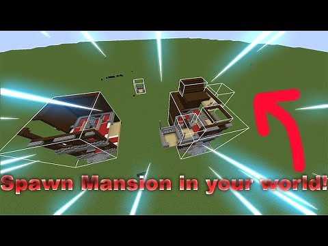 How To Spawn A Mansion With Structure Blocks In Minecraft