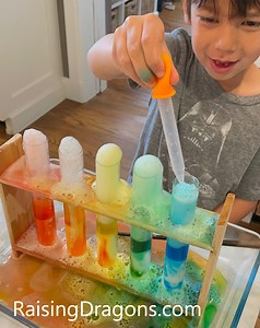 Rainbow Potions Science Experiment ⋆ Raising Dragons