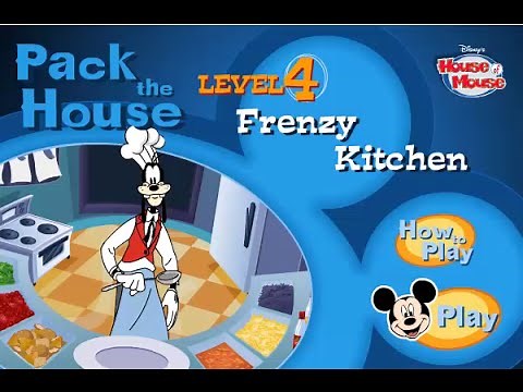 Disney's House of Mickey Mouse - Pack The House Level 4 - Goofy's Frenzy Kitchen Cooking Game