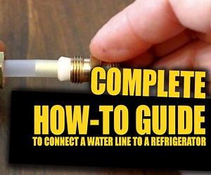 How to Connect a Water Line to Your Refrigerator