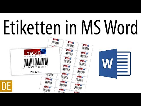 Barcode Etiketten in Microsoft Word erstellen
