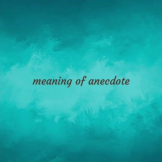 Anecdotes | meaning of Anecdotes