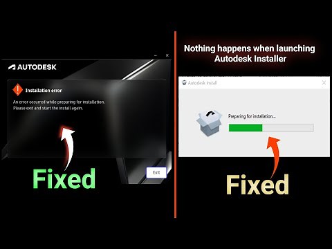 Fixed: "An Error Occurred While Preparing for Installation"| AutoCAD Installation Not Starting
