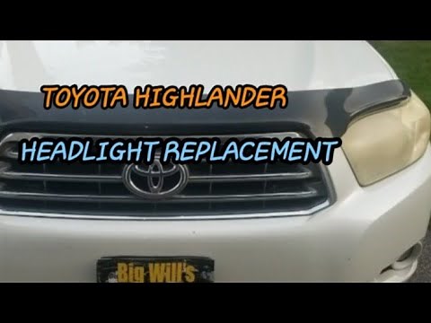 Toyota Highlander Headlight Replacement