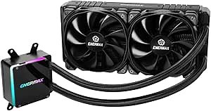 Enermax Liqtech TR4 II 240 Addressable RGB AIO CPU Liquid Cooler, AMD Threadripper sTRX4/TR4/SP3, Dual Chamber Pump, 5V 3-PIN ARGB, 500W+ TDP, 5-Yr Warranty (ELC-LTTRTO240-TBP)