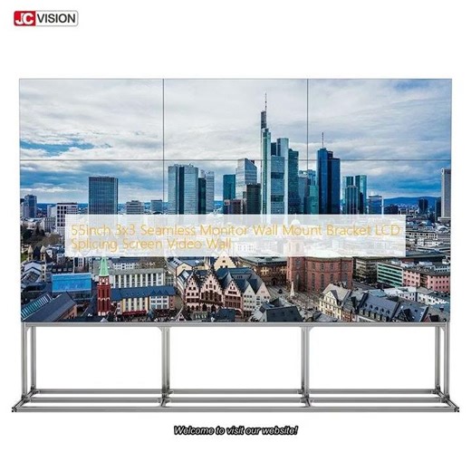 55inch 3x3 Seamless Monitor Wall Mount Bracket LCD Splicing Screen Video Wall