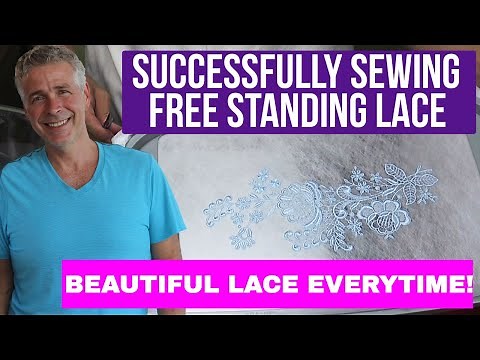 Free Standing Lace Machine Embroidery Design Tutorial