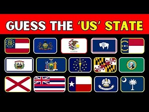Guess the US 🇺🇸 State by Flag Quiz! 🚩 Can You Identify All 50 States?