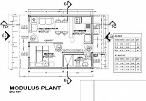 Simple Small House, 710201 - Free CAD Drawings