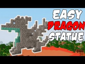 EASY Minecraft Dragon Statue Tutorial - Minecraft (How to Build)