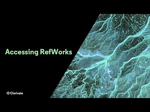 Accessing RefWorks