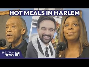 Al Sharpton praises Mamdani while serving hot Thanksgiving meals
