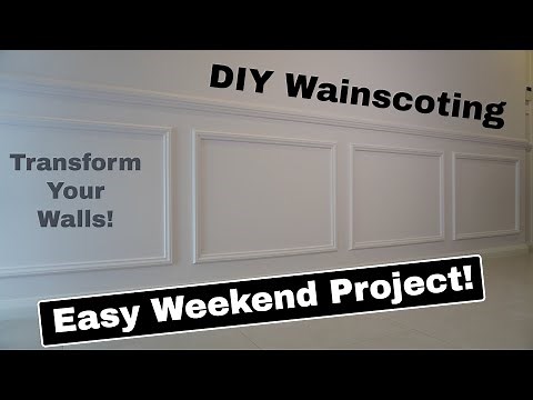 How To Install Wainscoting | DIY Wainscoting Step By Step Guide | Wall Trim