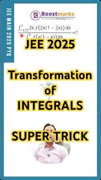 JEE 2025 PYQ | Functional Integral Transformation Trick #jeemainpyq