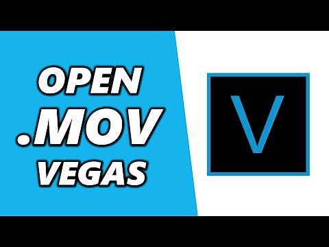 How To Open .Mov Files In Sony Vegas!