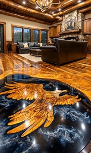 366K views · 19K reactions | Unique flooring ideas 朗 | Log Cabin Ideas | Facebook