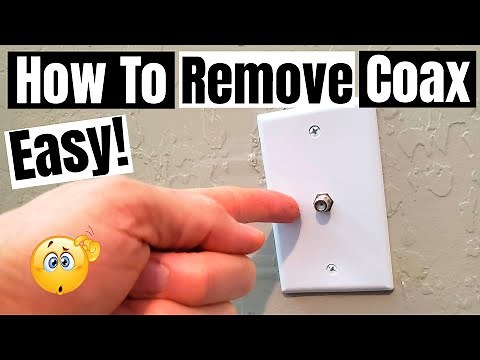 COAX OUTLET REMOVAL - HOW TO