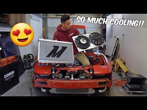 Mishimoto Radiator & E-Fan Install! - Nissan 240sx