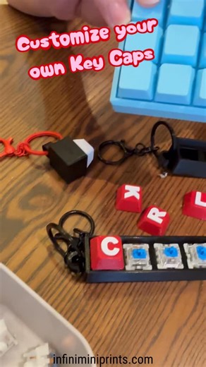 Your keyboard. Your rules. ⌨️✨ Custom keycaps a personalized keyboard block Designed to match your vibe. Not stock. Not basic. Just you. 👉 DM us to customize yours 👉 Or visit us in-store and build it with us #3dprinting #createwithyouimp #customkeyboard #mechanicalkeyboard #infinimini | InfiniMini Prints