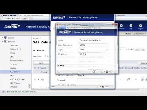 SonicWALL NAT Policy Settings Explained