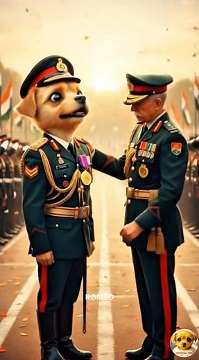 “Did this Romeo soldier win your heart? 🇮🇳🐾” #emotionalstory #dog #army #yt #dogstory #romeo