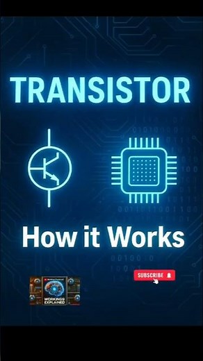 How Do Transistors Work?⚡Electronics Explained in 60 Seconds #transistor #electronics #processor