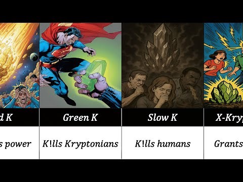 All Kryptonite variants and their effects