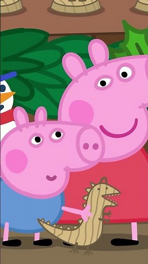 Peppa's Gift to George! 🎄 #shorts #peppapig