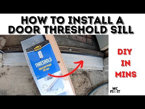 How to install an Adjustable Door Threshold Sill (Complete Guide)