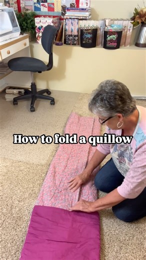 Crystal Murdock on Instagram: "Directions on how to fold your Quillow into a pillow. I have a pattern to learn how to make one.  Comment “Quillow” for a pattern! #sew #sewing #sewistsofinstagram #quilts #quilter #quiltingismytherapy #quillow #frostedsaddle #smallbusiness #entrepreneur"