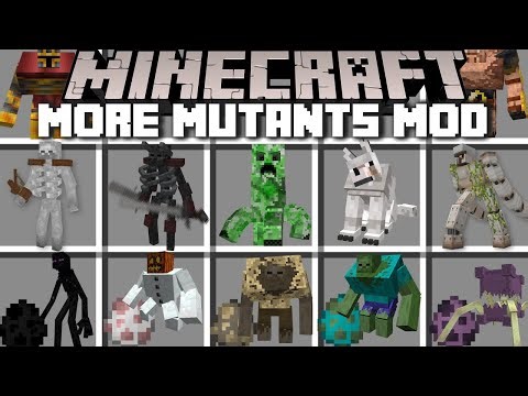 Minecraft MORE MUTANT CREATURES MOD / DANGEROUS SKELETON ENDERMAN ZOMBIE BEASTS MOD ! Minecraft Mods