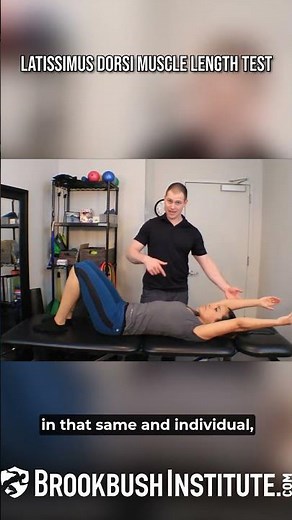 Latissimus Dorsi Muscle Length Test