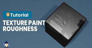 ArtStation - How to texture paint a roughness map in Blender