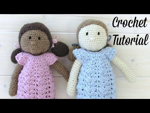 How to crochet an EASY doll - amigurumi doll pattern