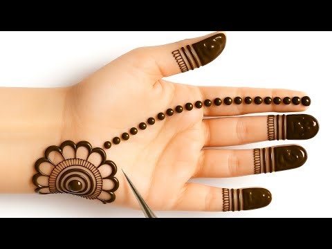 Easy Simple Mehandi design | Beautiful Stylish front hand Mehndi design | Mehendi ki design | Henna