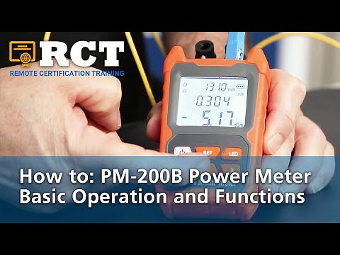 How to: PM-200B Power Meter Basic Operation and Functions