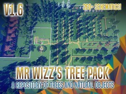 Mr Wizz's Tree Pack v1.6 [260  Schematics] Custom Trees of All Sorts and Much More! Minecraft Map