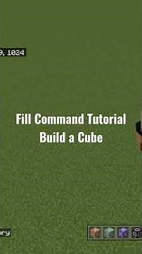 Fill Command Tutorial - Build a Giant Cube - Full Tutorial ‪@paulmcj‬