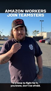 4.8K views · 126 reactions | Amazon workers at facilities across the country are heroically fighting back, demanding more and successfully unionizing their workplaces with the Teamsters. The Teamsters Union will organize every Amazon worker in North America — and workers will secure the rights, respect, wages, benefits, and job protections they’ve earned | Teamsters | Facebook