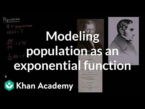 Modeling population as an exponential function | First order differential equations | Khan Academy