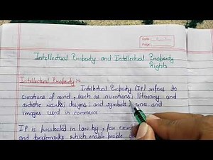 Intellectual Property ||Intellectual Property Rights||Patent||Copyright||Trademark