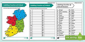Labeling Counties of Ireland Activity