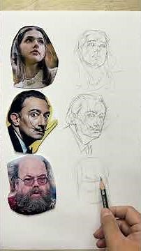 Pencil Sketch — Daily Portrait Practice ✍ Loomis Method for Figure Construction#art#painting#drawing