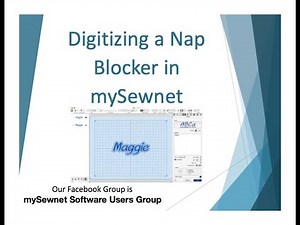 Digitizing a Nap Blocker in mySewnet